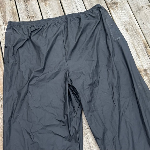 Columbia Black Men's PVC Lined Rain Pants Size 4XLT - Picture 3 of 8